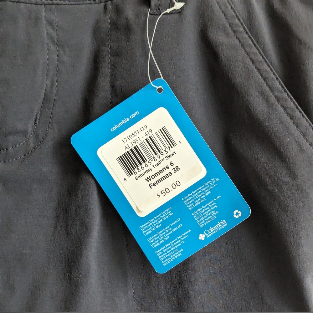 NWT Columbia Women's Midi Skirt - Dark Gray - Picture 7 of 9